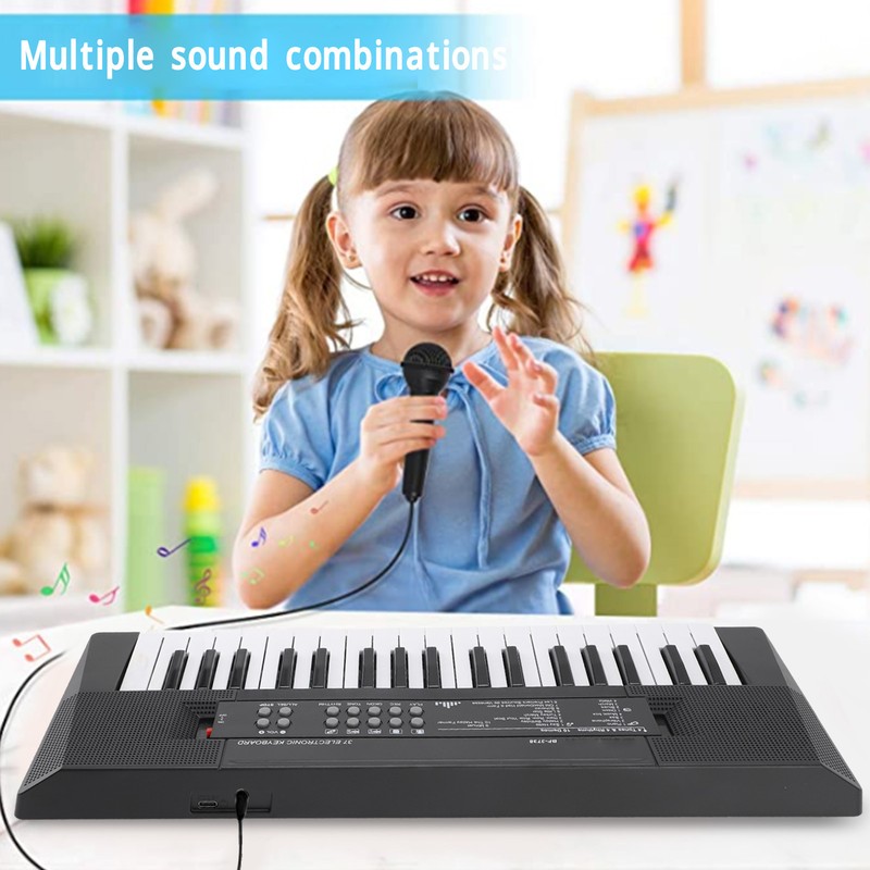 Kids Piano Keyboard 37 Keys Portable Electronic Keyboard Early Educational
