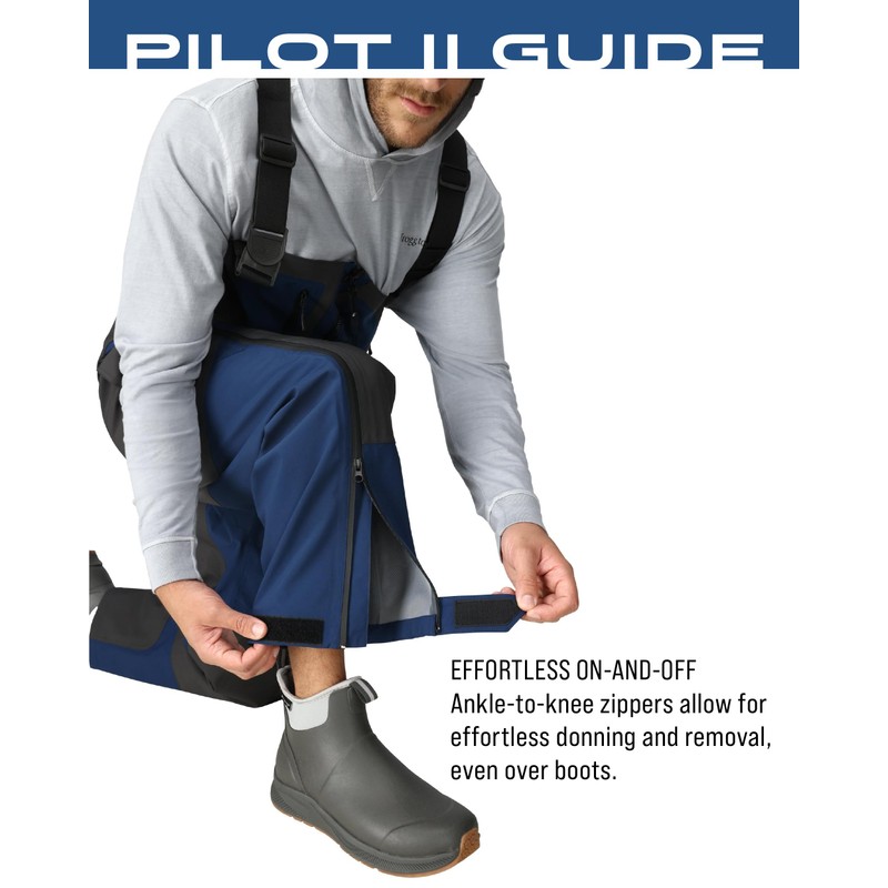 FROGG TOGGS Men's Pilot II Guide Waterproof Breathable Rain Bib,