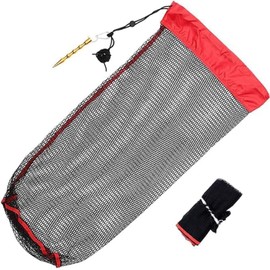 Fishing Net Mesh Fish Trap,Fishing Guard Basket Collapsible Fish Cage Fishing Keep Net,Keeping Lures Crayfish Crab Fishes Smelt Minnows Shrimps Lobsters,Drawstring Net Bag Cage for Fishing Foldable
