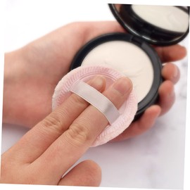 Baluue Pcs Loose Powder Puff Round Shape Makeup Powder Puffer Foundation Applicator Orange Easy to Use