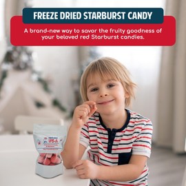 Freeze Dried USA FREEZE DRIED USA All Red Starburst Fruit Candy (6 oz) - All Red - Crunchy and Bursting with Flavor - Great for Snacking with Friends!, 6.0 ounces, 5.0 Ounce