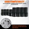 8Pcs Tap Socket Set,1/4 Inch and 3/8 Inch Drive Tap