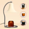Yeuslor White Trumpet-Shape Candle Warmer Lamp,with Timer and Dimmer,Adjustable Brightness,All