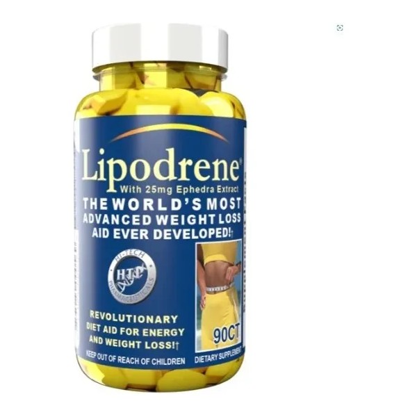 Termogénico Hi Tech Lipodrene Amarillo 90 Tabletas