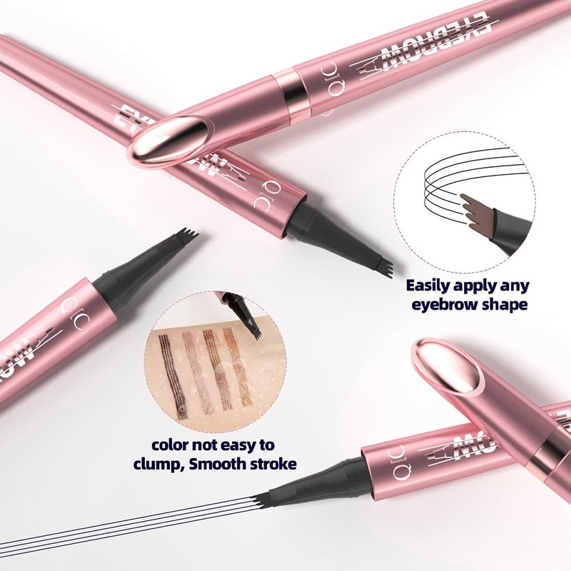 Microblading Eyebrow Pencils, Waterproof 3D Eyebrow Pencils, Waterproof, Creates Effortless