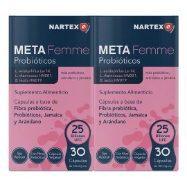 Probióticos Mujeres 25 Billones Ufc Meta Femme 30 Caps 2pack