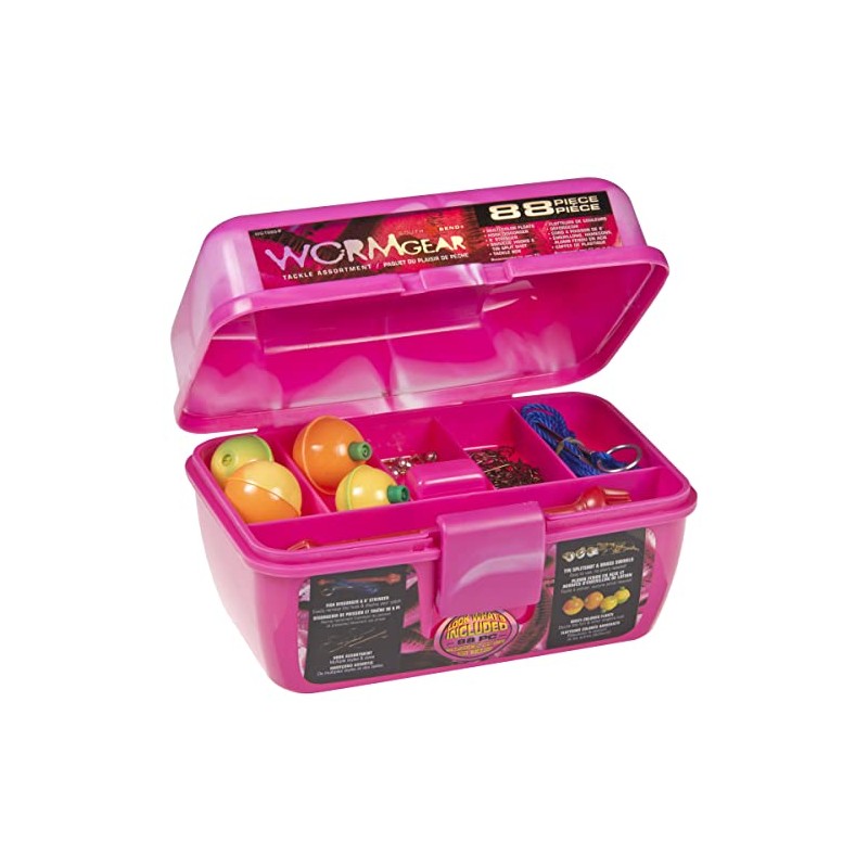 Worm Gear 88 Piece Loaded Tackle Box