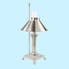 Renovator's Supply Table Desk Lamp Titanic Silver Tone Design 20"