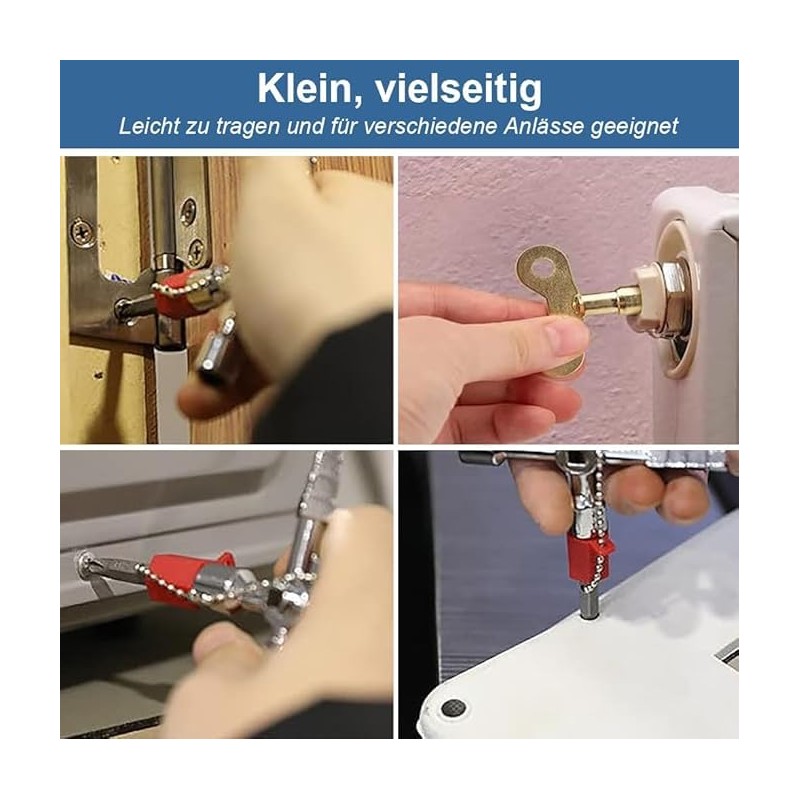 Create idea 5PCS Utility Keys Set Plumber Key Wrench Tool