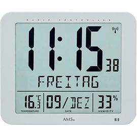 Modern clock with quartz movement from AMS