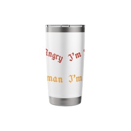 I'm Not Angry I'm German Funny Germany Flag German-American Stainless Steel Insulated Tumbler