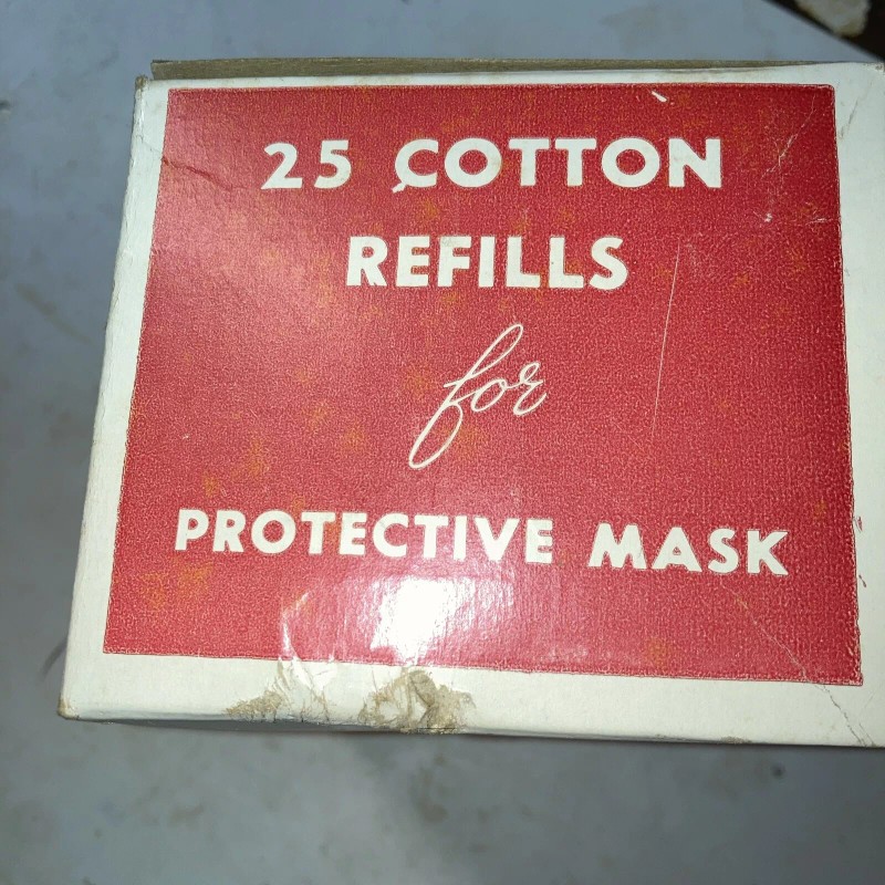 25 Cotton Refills For Protective Mask. Box A