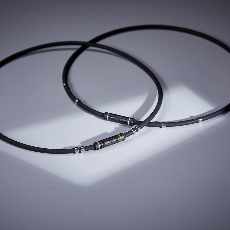 [コラントッテ] 磁気ネックレス ワックルネック RAKU ラク (ブラック×シルバー, L（51cm）)