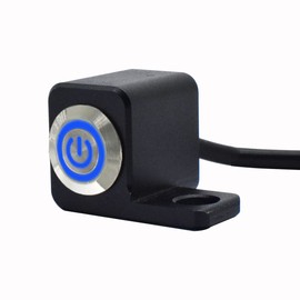 CNC LED Motorcycle Handlebar Switch ATV Bike 12V ON-OFF Headlight Fog Light Switch Waterproof Overload Protection Blue Light
