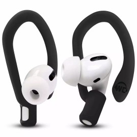 Multiple Brands WC HookZ - Ear Hooks for Airpods Pro, 1, 2 & 3 Made by Wicked Cushions - Pitch Black
