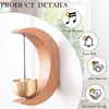Magnetic Brass Bell for Door Opening (Beech Wood Prosperity Bird