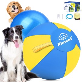 Dog Herding Ball for Australian Shepherd: 25" Dog Training Ball with Handles for Medium & Large Breeds – Outdoor Exercise Toys Balls for Border Collie, German Shepherds and All Herding Breeds (25")