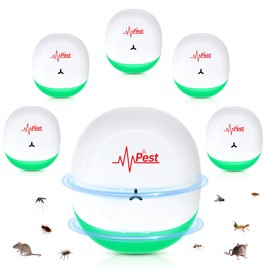 6 Packs Upgraded ultrasonic Pest Repeller Indoor Rodent Repellent Ultrasonic Plug in Ant Repellent Ultrasonic Mouse Repeller 3 Mode Switching for Roach Rodent Mouse Bugs Mosquito Mice Spider Ant