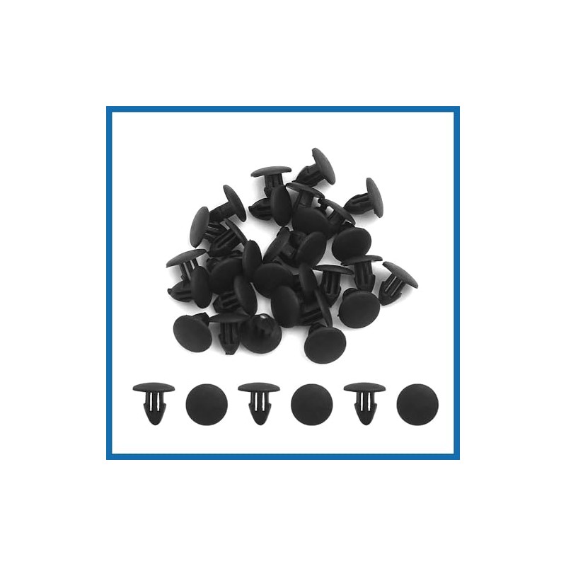 A ABSOPRO 30pcs 4.5mm Hole Door Trim Clips Push in