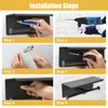 Double Toilet Paper Holder, Stainless Steel Tissue Paper Holder with