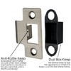Strike Plate Satin Nickle Latch Door Frame + Dust Box