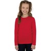 Trigema Trigema Mädchen Langarm-Shirt-T-shirt Bambina, Rosso (kirsch 036), 6 anni