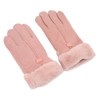 Pink USB Heating Gloves Hand Warmer Touch Screen Design Adjustable