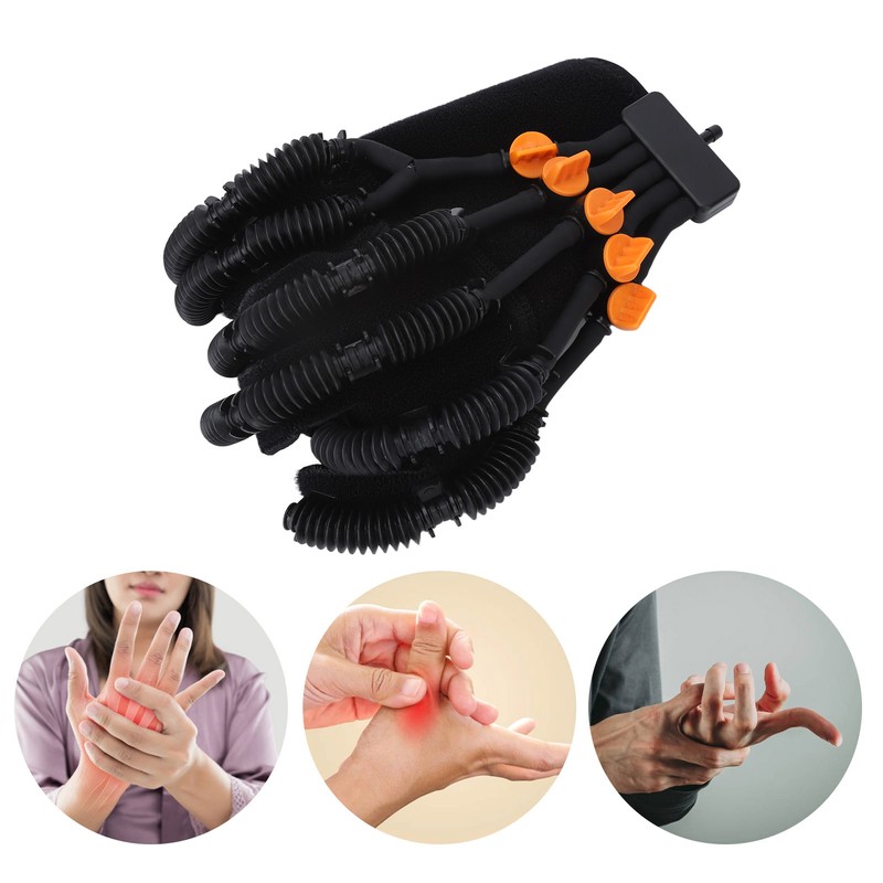 Hand Wrist Exerciser Glove Soft Resin Fibre Finger Training Orthotics