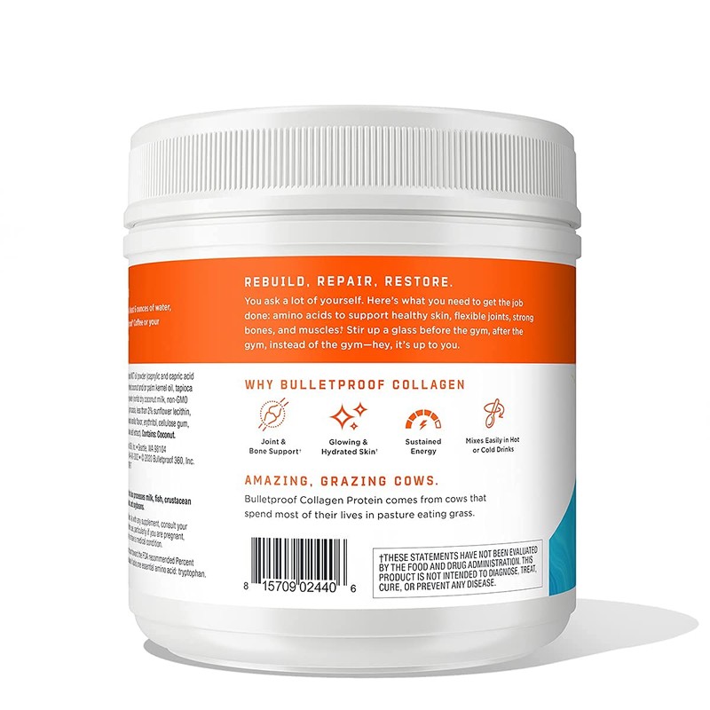 Bulletproof Vanilla Collagen Protein Powder, 14.3 OZ