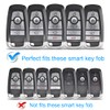 Key Fob Cover for Ford with Keychain Explorer Bronco Escape