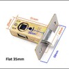 TOOLSTAR Door Latches, Stainless Steel Tubular Mortice Latches Flat 35mm