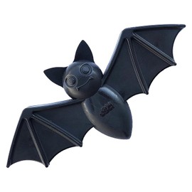 SodaPup – Juguete para masticar con forma de bate de vampiro ultrarresistente, fabricado en Estados Unidos, para masticadores pesados, negro, mediano