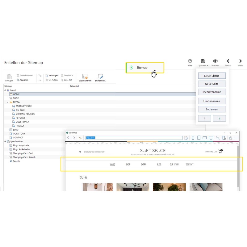 WebSite X5 Evo - Neueste Version Professionelle Websites, Blogs, Webhosting.