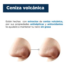 Miniso Paquete Bandas Nasales Hombre Barro Volcánico 10pzs