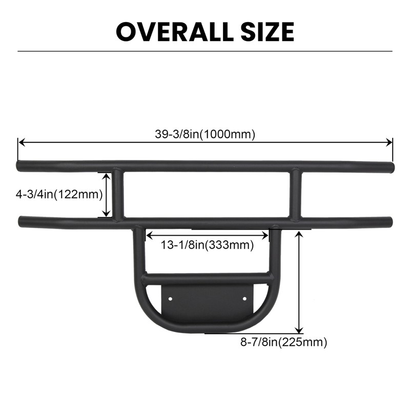 ECOTRIC Front Brush Guard Tubular Bumper Compatible with 1981-Up Club