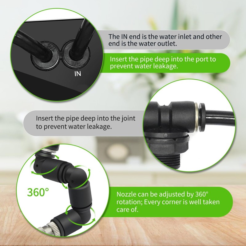 RUNWUSHENG Reptile mister, WiFi reptile humidifier withAPP control, automatic mister