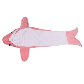 Wearable Adult Hoodie Shark Blanket Super Soft Cozy Flannel Shark Pajamas for Role Playing Costumes Movie Nights Party Nights Pink 190cm