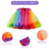 AUTOWT Falda Tutu para Niña, Vestido de Tul Arco Iris