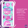 Goody Kids Contour Snap Clips - 6 Count, Assorted Glitter