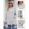 Famulily Women's Long Sleeve Round Neck Winter Warm Sweaters, Solid