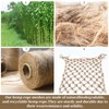 Jute Hemp Rope Net (3ftx6ft), Heavy Duty Natural Climbing Safety