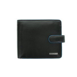 VISCONTI Alps Collection Tom Bi-Fold Leather Wallet with RFID Protection - ALP86 Black