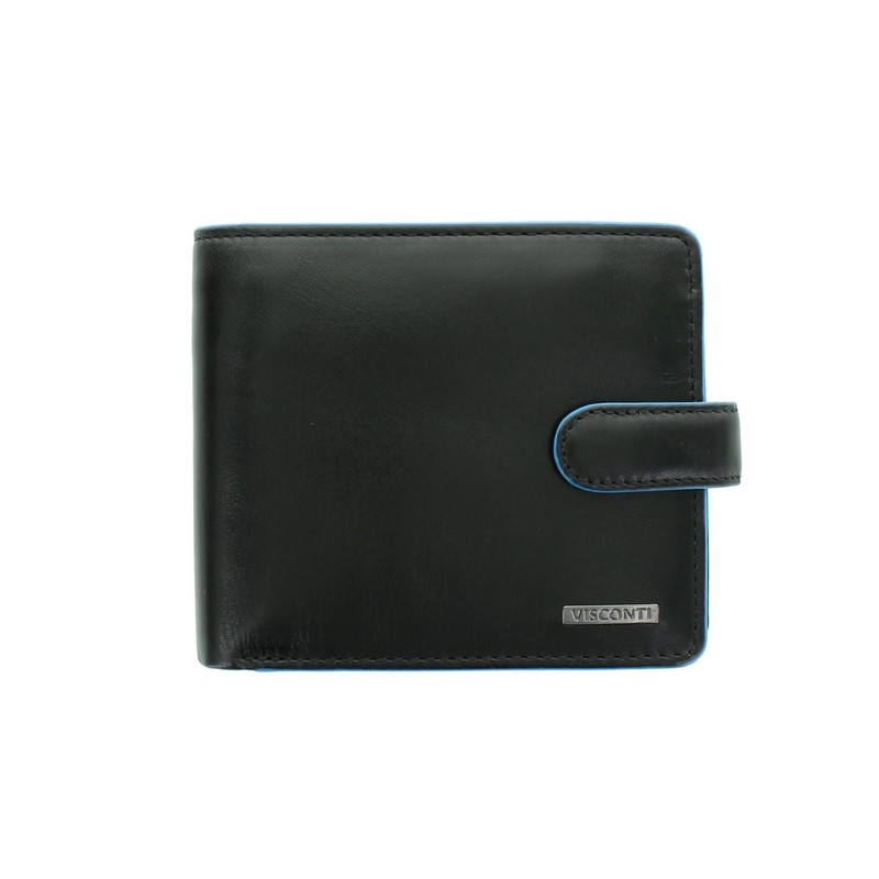 VISCONTI Alps Collection Tom Bi-Fold Leather Wallet with RFID Protection
