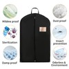 CNMTCCO Premium Garment Bag, Black, Short, Pack of 2, 100