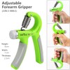 Hand Grip Strengthener Kit with Finger Exerciser, Finger Stretchers, Adjustable