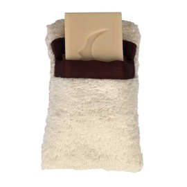 Skineco Cotton Soap Case | Camping Travel Accessories | Terry Cloth Soap Box | Cream Colour | Washable | Soap Bag | Perfect for Soap and Soap Scraps to Take with You | Bag | Storage