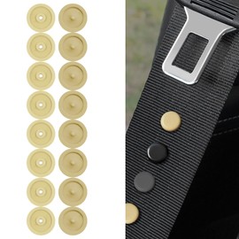 Mearo 8Sets Seat Belt Buckle Alarm Stopper, Seat Belt Button Stop, Universal Fit Seatbelt Stopper Kit Prevent Plastic Seat Belt Clip Stop from Sliding Down The Belt, Car Accessories for Most Car