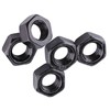 Nut M3 Black, Pack of 100 Threaded Hex Nuts Carbon