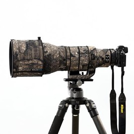 Rolanpro Waterproof Lens Cover for Nikon Z 400mm F2.8 TC VR S Rain Cover Lens Protective Sleeve Case Clothing-#11 Wilderness camo