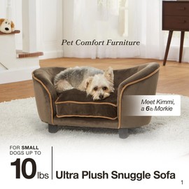 Enchanted Home Pet Ultra Plush Snuggle Pet Bed in Dark Grey